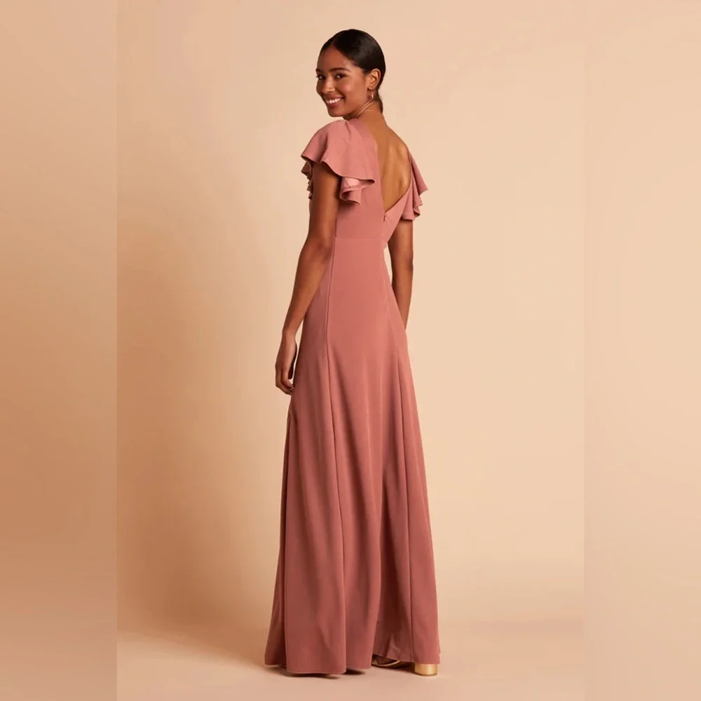 Birdy Grey HANNAH DRESS CREPE DESERT ROSE SMALL NEW NWT BRIDESMAID WEDDING - Picture 2 of 5